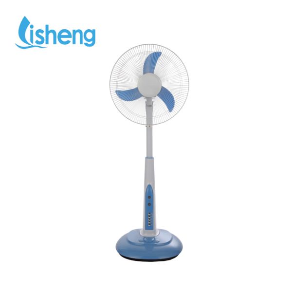 Classic 16" Rechargeable Solar Fan Remote Control With LED Light