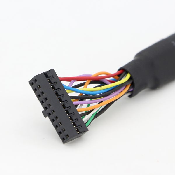 Screw Locking Stud Dual USB 3.0 Type A Female Panel Mount Cable