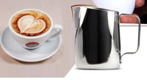 stainless steel coffee garland cup latte art milk tea easpresso