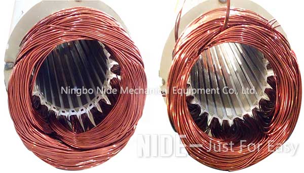 Electric Motor Stator Coil Forming Machine , Copper Wire Middle Shaping Machine