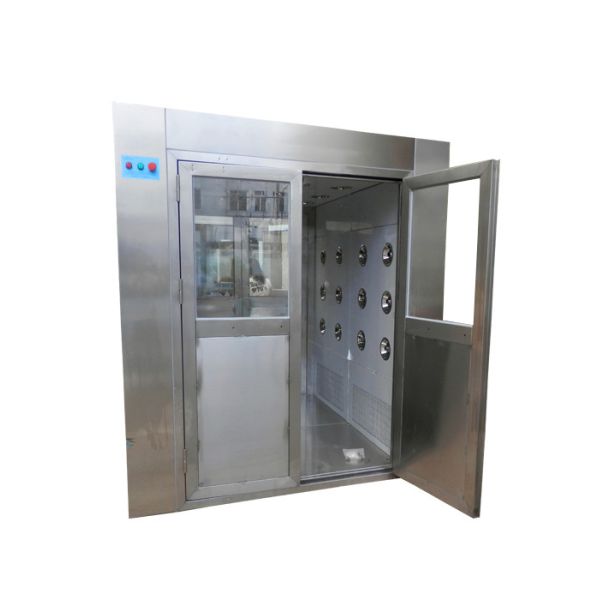 Electronic Interlock Double Door Cargo Air Shower With Two Side Blowing