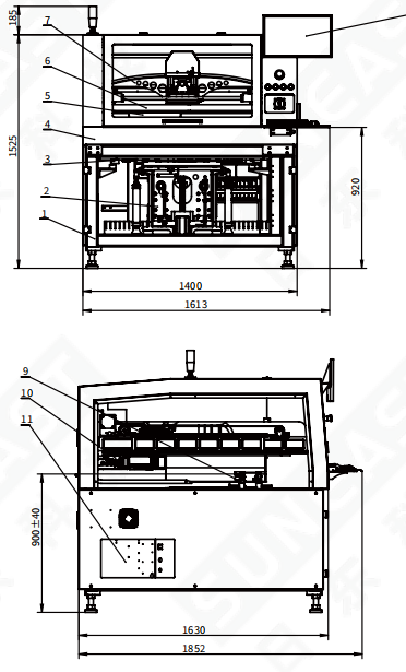 YSL-T9 Full Automatic PCB Solder Paste Printer , AC220V Solder Paste Printer