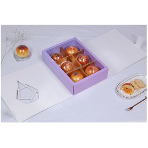 Recycled Materials Custom Cardboard Display Boxes With Window Pastry packaging
