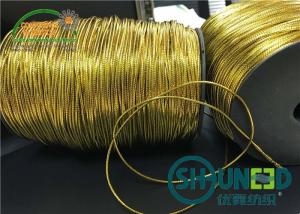 China Custom Gold and Silver Garments Accessories Round Elastic Cord Thread String for Hanging on sale