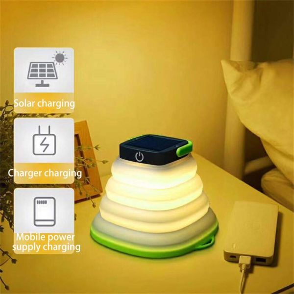 Outdoor Portable Solar Lamp Solar Powered Collapsible Lantern Customized