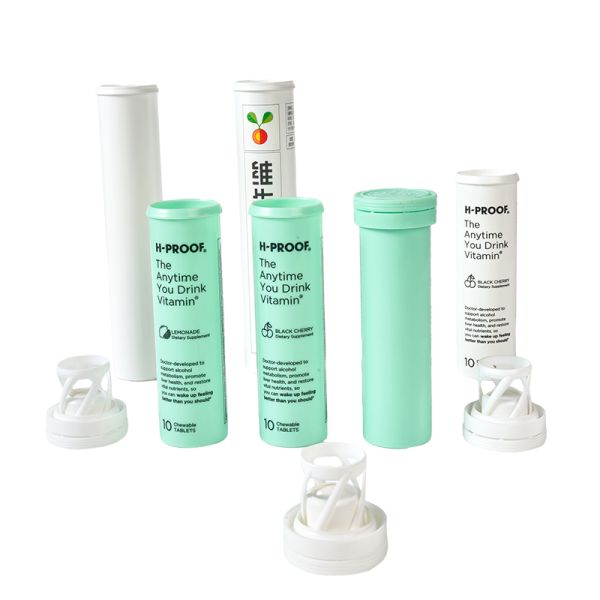 Portable Effervescent Tablet Plastic Bottle Vitamin C Supplements for Personal Care