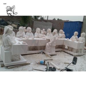 Marble Last Supper Statue Church Decor stone Religious sculpture
