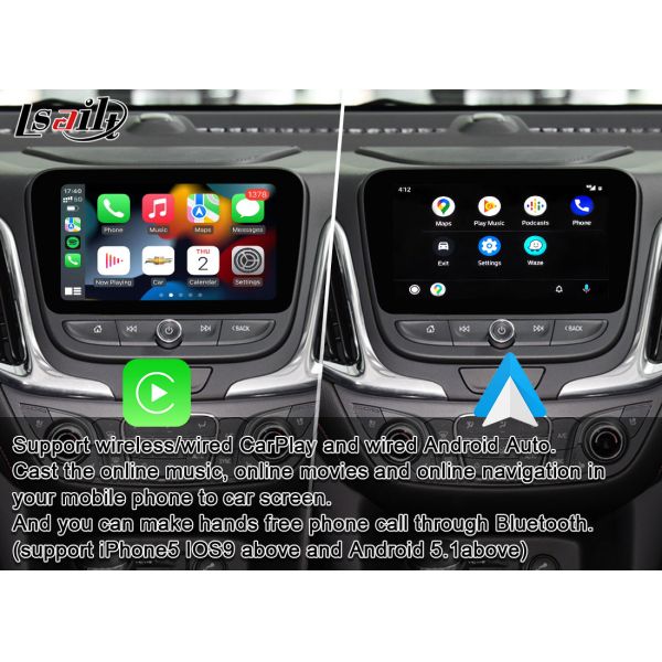 Lsailt CarPlay Multimedia Interface Android 9.0 support Download APPs with Google online Map, NetFlix for GMC Equinox