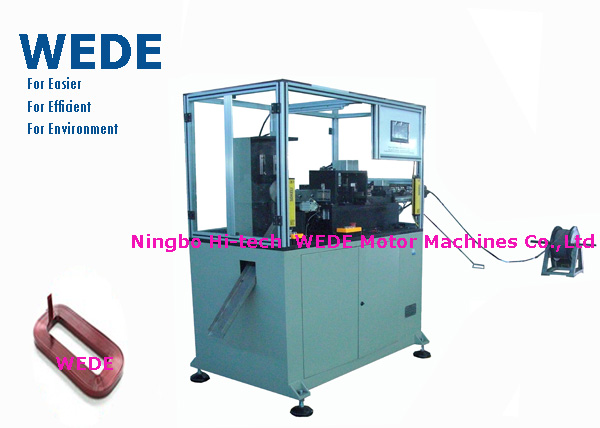 Auto Paper Inserting Coil Winding Machine By Flat Wire PLC Control Mode