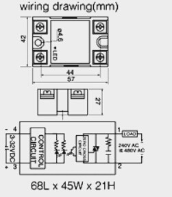 Winston 60 Watt Small Solid State Electronic Relays 150KΩ 85g SG3NA