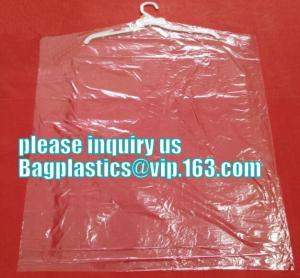 China Transparent Wardrobe Storage Bags Cloth Hanging Garment Suit Coat Dust Cover,40 Showerproof Transparent Suit Garment Co on sale