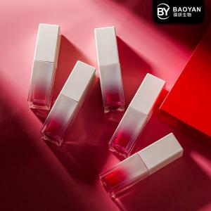 China Gradient Color Shimmer Lip Gloss Container Tube Private Label on sale