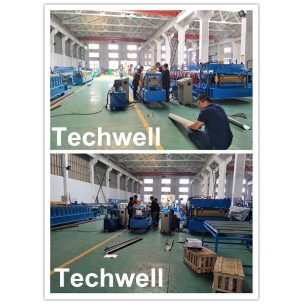 PLC Control System C Shaped Roll Forming Machine For Making C Purlin , C Channel With Hydraulic Cutting