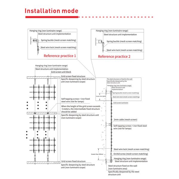 Waterproof LED Grid Screen For Building Body , Street Square Building Lighting Grid Screen