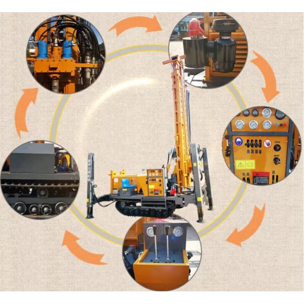 Various Models Pneumatic Drilling Rig OEM For DTH Impactor Or Mud Drilling