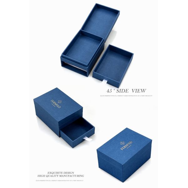 Luxury Custom Cardboard Rectangular Storage Drawer Boxes Packaging