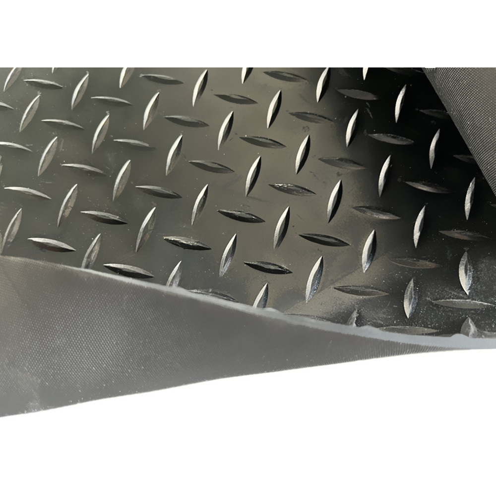 Leaf Pattern Rubber Mat One Bar Diamond Rubber Flooring Heavy Duty Willow Rubber Sheet