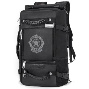 Best Black PU Waterproof Climbing Backpack Water Resistant Hiking Backpack OEM/ODM wholesale