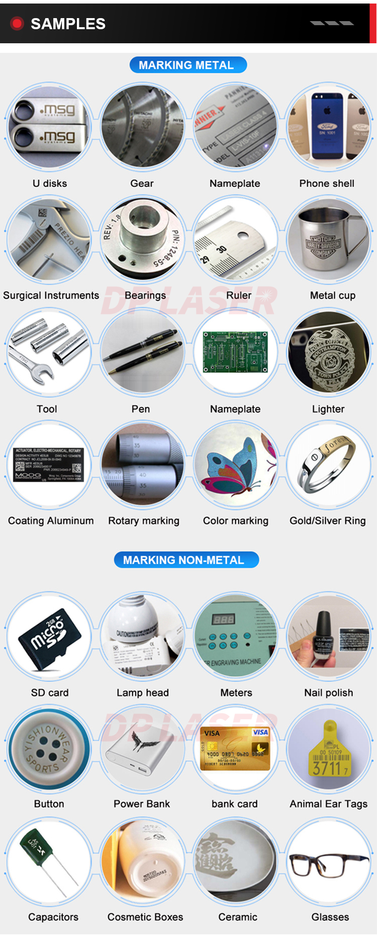 Automatic Focus Vision Fiber Laser Marking Machine Camera CCD Visual Positioning