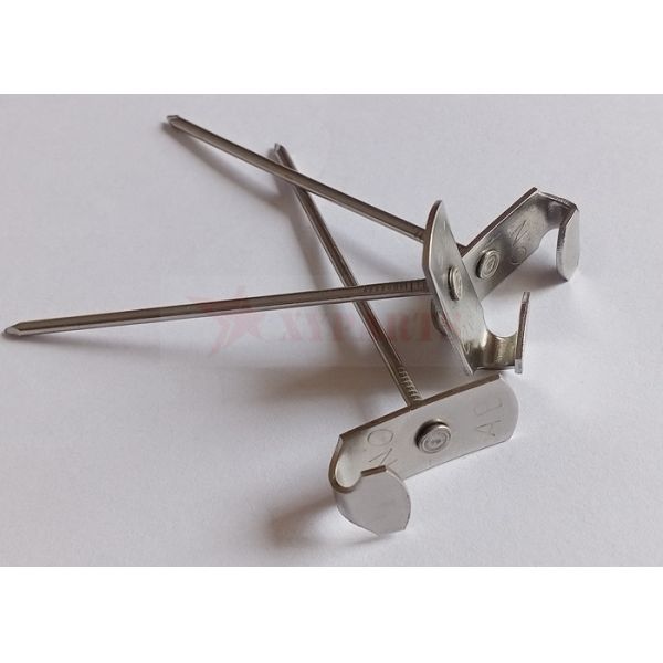 14ga X 2-1/2" Ss Rectangular Top Lacing Anchors To Secure Removable Insulating Blankets