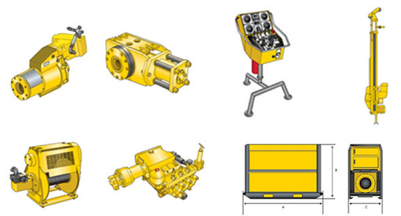 2000m Drilling Depth Underground Drill Rig Diamec U8 With APC Control Deep Hole Drilling