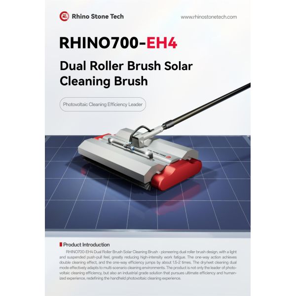 Solar Panel Roller Brush Rotating Dual Roller Solar Cleaning Equipment