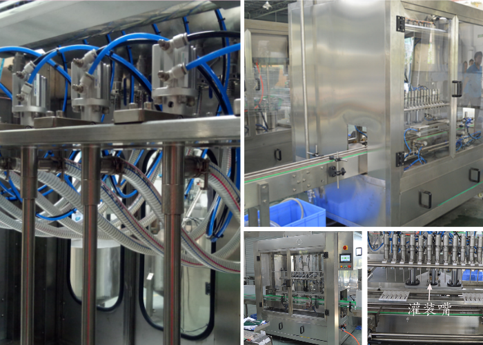 Professional Self Flow Liquid Filling Line Gravity Liquid Filling Machine