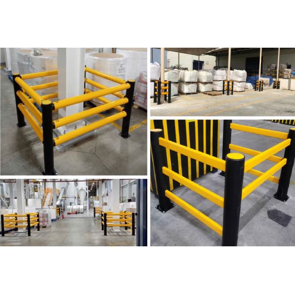Building Post Safety Barrier Polygon Anti-Collision Guardrails Warehouse Safety Barrier