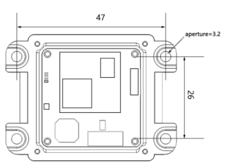 TTL Embedded QR Code Reader 2D Fixed Mount 60CM/S DP7628 CMOS