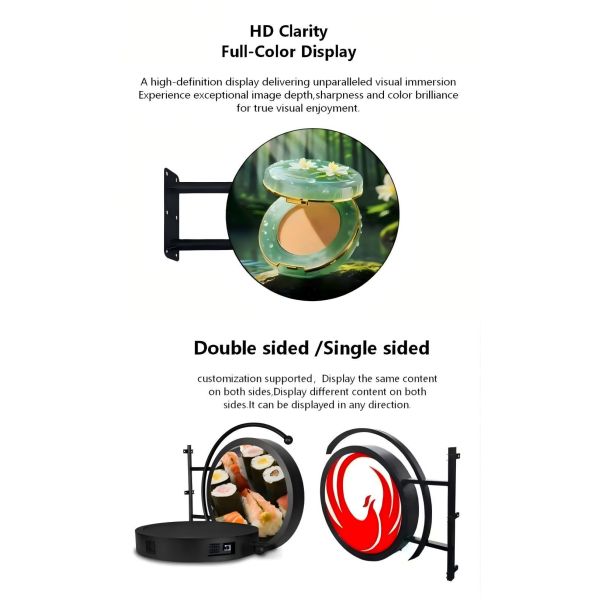 Double-Sided Waterproof P4 LED Display Outdoor Circular LED Screen