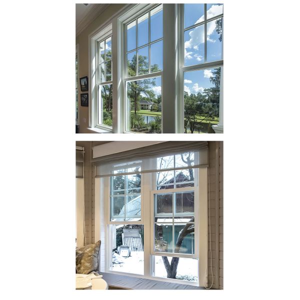 Modern Weather-Resistant Aluminum Vertical Sliding Double Hung Windows Windproof Rainproof Kitchen School Use Long-Lasting