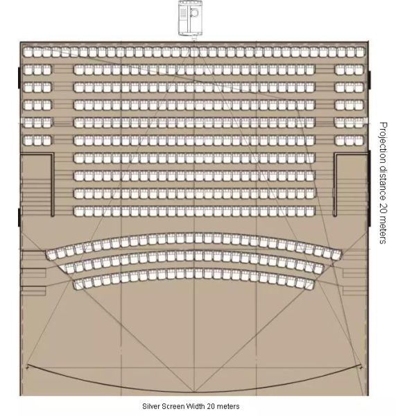 3d Home Cinema System Passive Circular Polarized 1:1 Throw Ratio Triple Beam Modulator