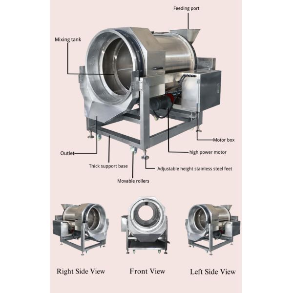 SUS Industrial Jelly Gummy Candy Surface Polishing Machine