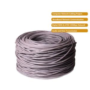 China CCA 0.48mm 4 Pairs Cat5e Ethernet Patch Cable 100Mhz Unshield Solution on sale