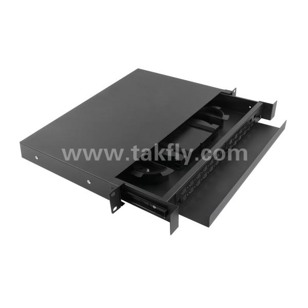 Cheap SC Adapter Pigtail 1U Chassis Drawer SC Simplex Patch Panel Rack Mounted for sale
