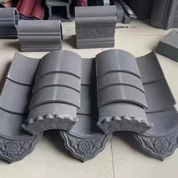 Cheap Customized Chinese Clay Drip Tiles Pattern Design Monastery Roof Material for sale