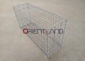 Square Hole Gabion Mesh Cage / Metal Gabion Baskets As Riverbank Protection