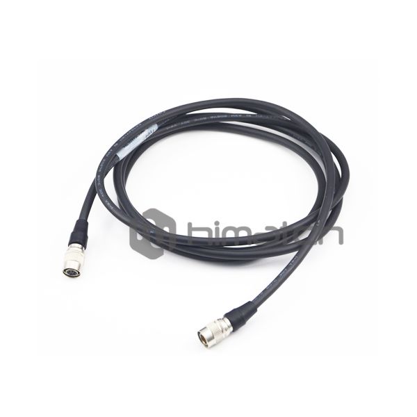 Black Analog Connection Cable / Analog Video Cable With Hirose 6 Pin Female