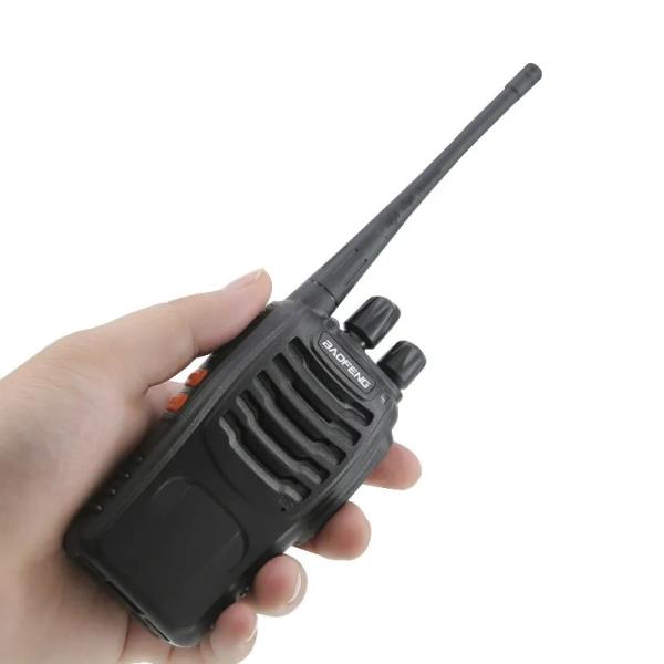 Cheap Portable DC 3.7V 2 Way Walkie Talkie , Practical UHF Hand Held Radio Bf-888S for sale