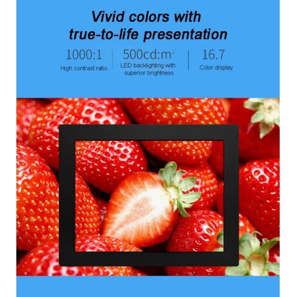 Fanless Waterproof 15 Inch Large Industrial Panel PCs Core 10th I5 All in One Pcs Embedded Multi-touch Panel Computer