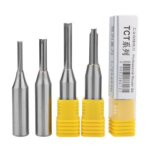 Best Customized Cheap Price 1/2 12mm Shank TCT Two-Edged Straight Bit Router for CNC Wood Working Cutting Bit wholesale