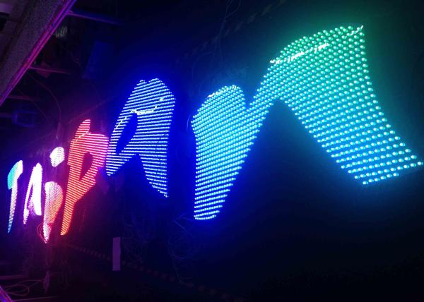 Cheap DC5V LED Pixel Light , Programmable 8mm Staw HatLED Channel Letter for sale