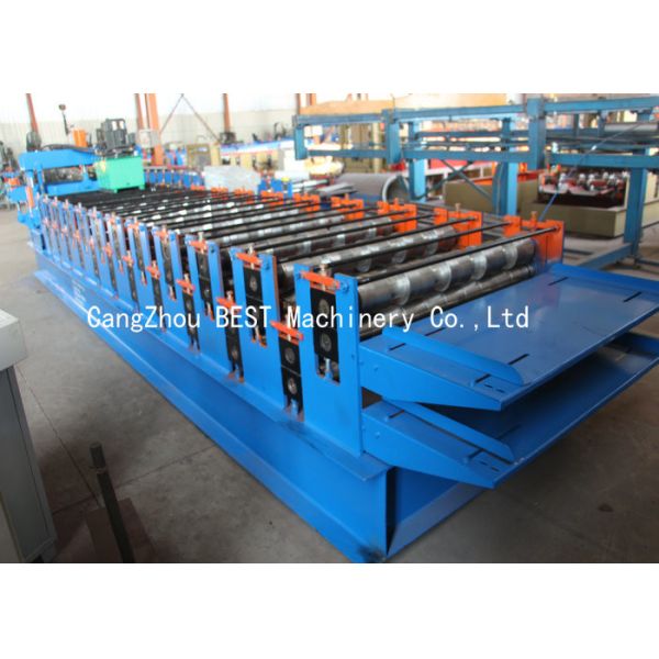 Glazed Roof Tiles Cladding 5kw Double Layer Roll Forming Machine