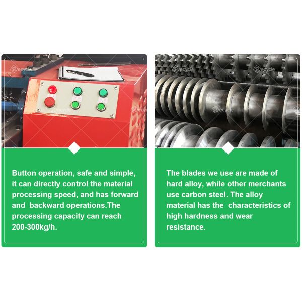 Waste AC Radiator Recycling Machine Radiator Scrap Separator