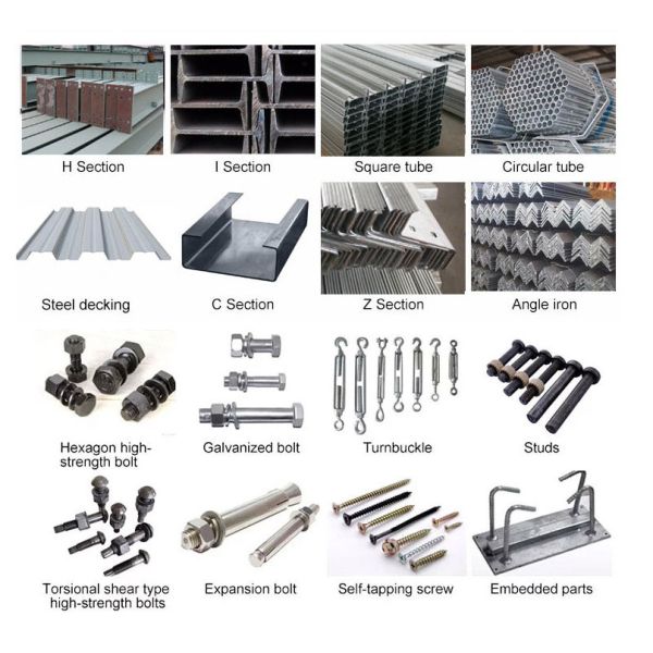 XDEM Light Prefabricated Steel Structure Warehouse Production Workshop Frame Metal Building