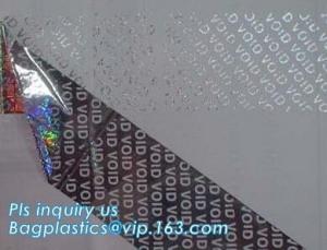 Best Tamper evident holographic label / Security Hologram VOID sticker,Antifake Logo Printing Peel Off Void Sticker, Warranty wholesale