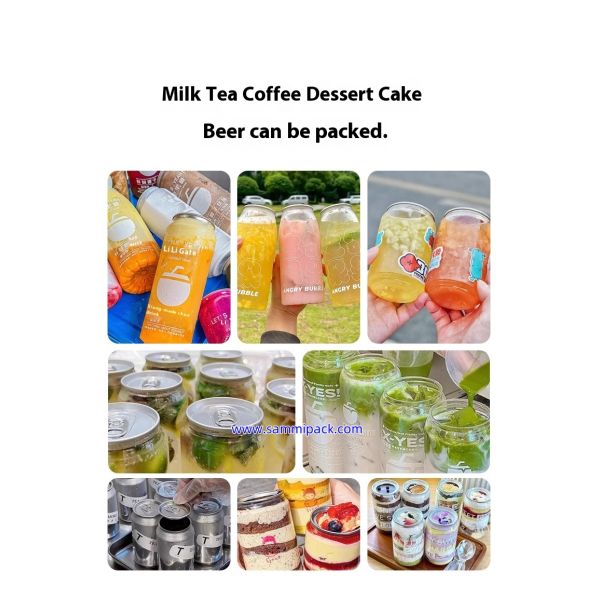 Factory Manufacturer Aluminum Tuna Can Sealing Machine Beverage Soda Bubble Tea Beer Automatic Can Seamer Pet Can Sealer