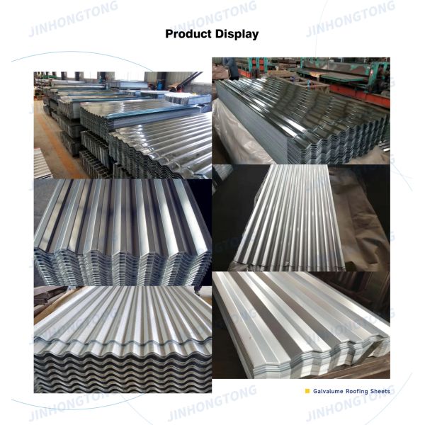 Construction Material Customization Dx51d Dx52d Dx53d 600mm-1200mm Corrugated Metal Steel Sheet Galvalume Roofing Plate