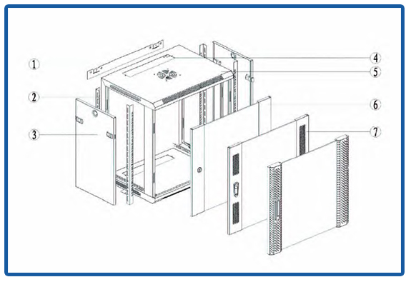 Durable Mini Network Cabinet Server Rack in Server Rooms and IT Environments