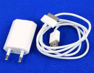 Best White USB EU AC Power Adapter Wall Charger Plug + Cable For iPod iPhone 3GS 4 4S wholesale